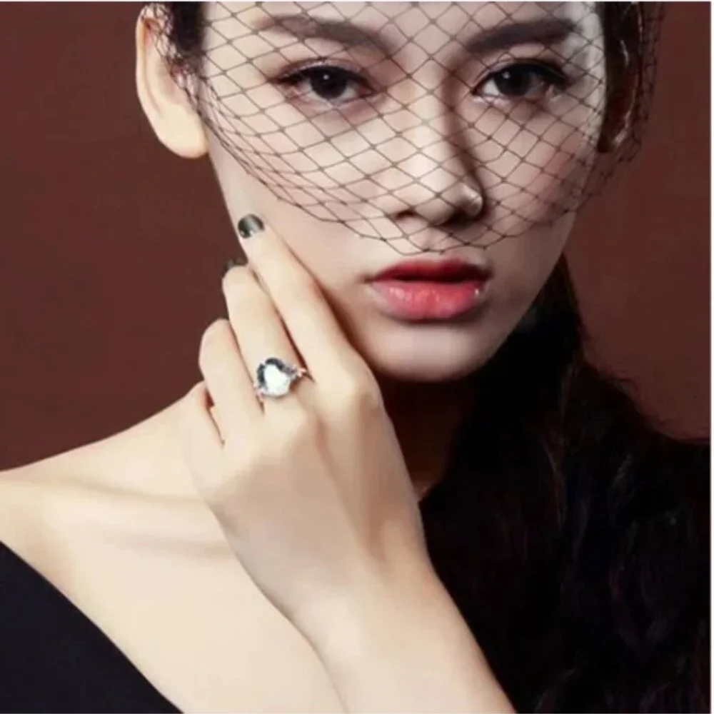 Butterfly 5 carat Aquamarine Ring 925 silver Nwt - Picture 10 of 12